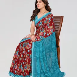 Moda Rapido Floral Printed Saree image 5