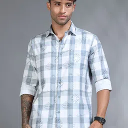 RIGS AND RAGS Men Classic Checked Casual Shirt-image-80