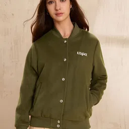 U.S. Polo Assn. Women Mock Collar Bomber Jacket-picture-26