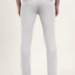 Greenfibre Men Slim Fit Mid-Rise Flat-Front Cotton Regular Trousers image 5