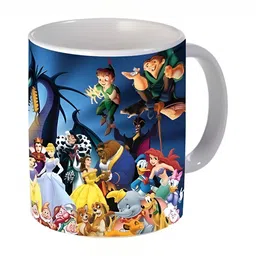 Mr UVD White & Blue Graphic Printed Ceramic Glossy Mug - 350 ml-picture-20