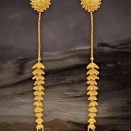 Luv Fashion Leaf Shaped Drop Earrings-image-99