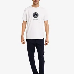 RARE RABBIT Men Graphic Printed Round Neck Cotton T-shirt image 3