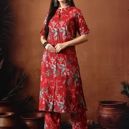 TRUVON FASHIONS Printed Cotton Tunic With Palazzo Co-Ords-picture-40