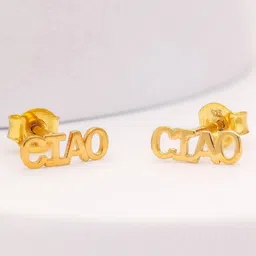 AMONROO Rhodium-Plated Studs Earrings image 2