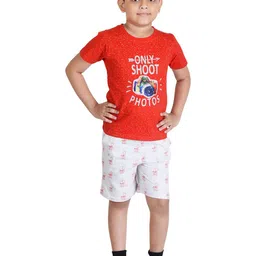 Clothe Funn Boys Printed T-shirt with Shorts-picture-27