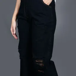 Chemistry Women Comfort Straight Fit Mid-Rise Highly Distressed Jeans image 5