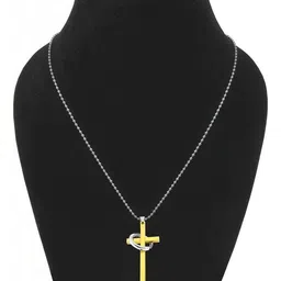 Utkarsh Gold-Plated Geometric Pendants with Chains image 5