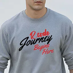 R.Code by The Roadster Life Co. Men Printed Long Sleeves Cotton Pullover Sweatshirt image 5