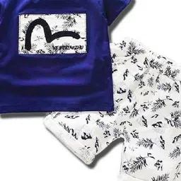 HELPOM Unisex Kids Printed T-shirt with Shorts image 5