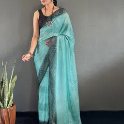 Panzora Leheriya Poly Georgette Ready to Wear Leheriya Saree image 3