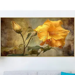 DEKORSTATION Multicoloured 1 Piece Canvas Floral Wall Paintings-picture-5