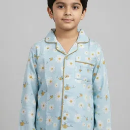YK Boys Printed Night suit image 3
