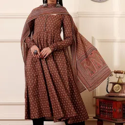 Anni Designer Women Floral Printed Kurta with Palazzo & Dupatta image 5