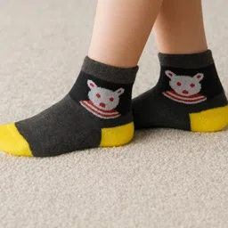 CORTICA Kids Pack of 4 Patterned Cotton Ankle Length Socks image 2