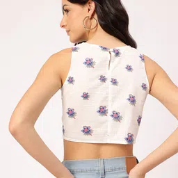 DressBerry Sunkissed Floral Print Crop Top image 4