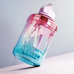 Lifelong Purple & Pink Single Plastic Printed Water Bottle-picture-21