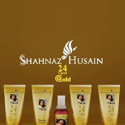 Shahnaz Husain 4-Steps 24 Carat Gold Plus Facial Kit -10g Each image 4