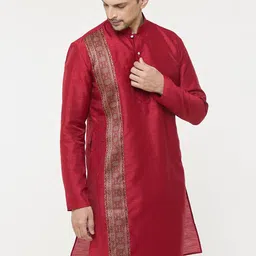 Arihant Rai Sinha Men Pure Silk Kurta with Churidar image 5