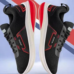 Free Kicks Men Multicoloured Mesh Marking Running Sports Shoes image 3