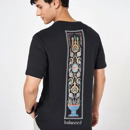 7 Alt by Pantaloons Men Typography Mandarin Collar T-shirt image 4