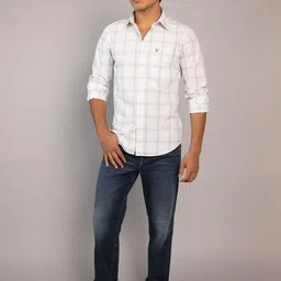 AMERICAN EAGLE OUTFITTERS Men Slim Fit Tartan Checks Checked Casual Shirt-picture-14