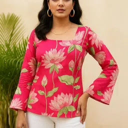 ZUBLEE Women Floral Printed Floral Kurta-picture-40