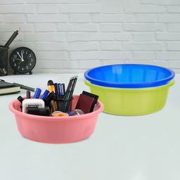 Kuber Industries Green & Blue 3 Pieces Desk Organisers 6 ltr-picture-9