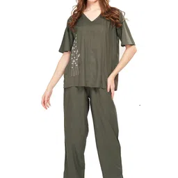 WEET Embroidered V-Neck Tunic With Trousers Co-Ords-picture-47