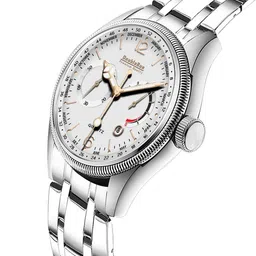 DOUBLERUN Men Dial & Stainless Steel Bracelet Style Straps Analogue Multi Function Watch H05N25006 image 4