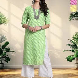 HERE&NOW Women Pack of-3 Striped Crepe Kurta-picture-29