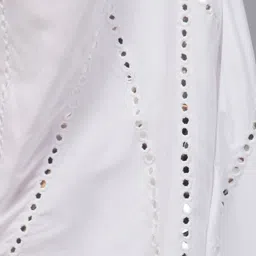 omaya Women Relaxed White Viscose Rayon Trousers image 3