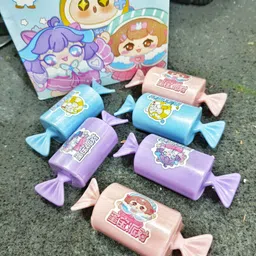 hardsosh's couture Toffee-Shaped Magic Erasers – Fun, Colorful, and Perfect for Kids Non-Toxic Eraser image 2