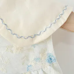 LULU & SKY Floral Embroidered A-Line Dress image 3