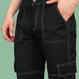 LINARIA Men Classic Tapered Fit Low Distress Jeans image 2