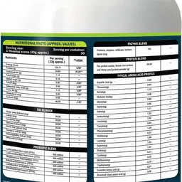 nutrikona Vegan Lean Pea & Rice Isolate With Probiotics & 8 Ayurvedic Fat loss herbs Plant-Based Protein image 2