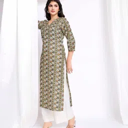 MOJILAA Women Geometric Printed Indie Prints Kurta image 5