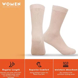 Supersox Women Set of 3 Cotton Calf Length Socks image 2