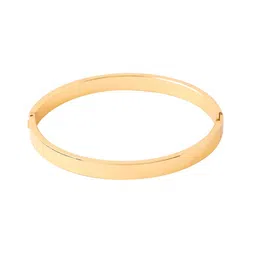 NVR Men Gold-Plated Kada Bracelet image 2