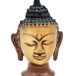 Exotic India Double Chola Gold-Toned & Black Buddha Idol Showpiece-picture-32