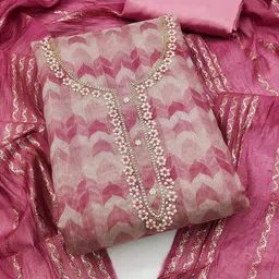 Ishin Printed Unstitched Dress Material image 1