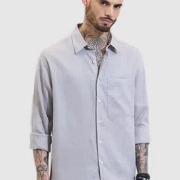 Snitch Men Relaxed Opaque Casual Shirt-picture-28
