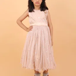 BAESD Satin Fit & Flare Midi Dress-image-6