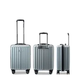 MOVE-MEANT Textured Hard Sided Trolley Suitcase-image-55