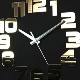 QEZNEF Black Solid Geometric Traditional Wall Clock-picture-14