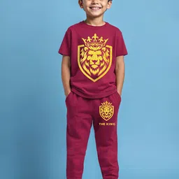 YK X Trampoline Boys Printed T-shirt-image-55