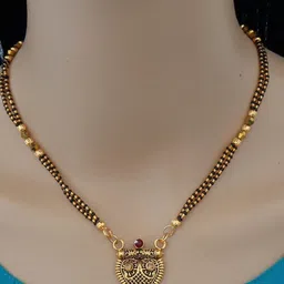 Ramdev Art Fashion Jwellery Brass Gold Plated Mangalsutra image 1