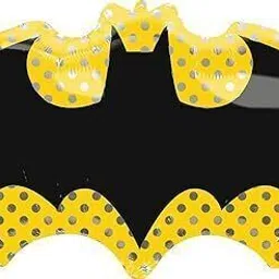 toyuniverse Printed Batman Logo theme Foil balloon set for birthday party decoration Balloon image 2