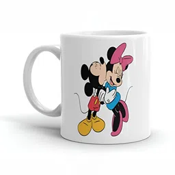 Mr UVD Black & White Cartoon Characters Printed Ceramic Matte Mug 350 ml-picture-33