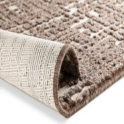 DDecor Brown Solid Anti-Skid Polyester Carpet image 4